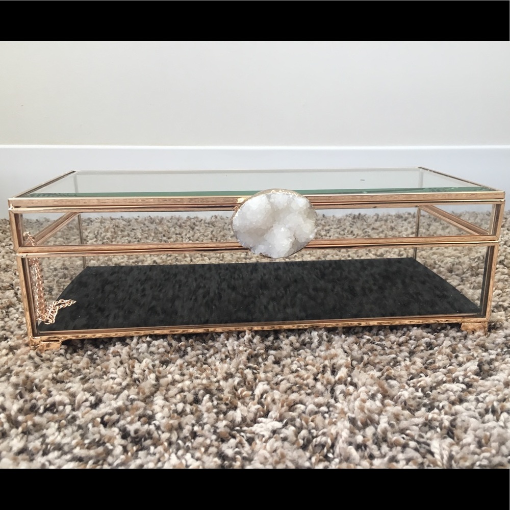 Nicole Miller Glass Jewelry Case